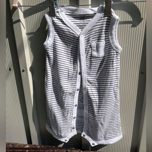 Never worn 24M black and white striped bodysuit